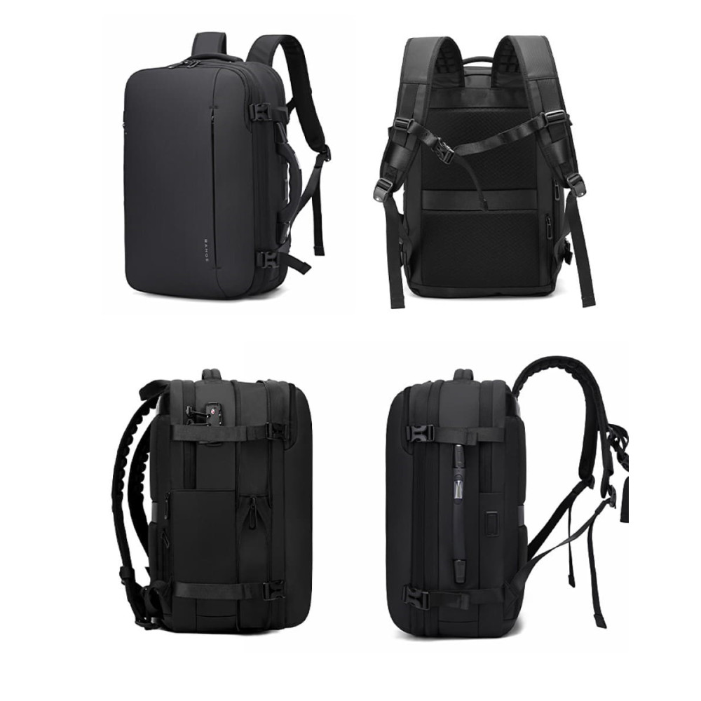 Σακίδιο πλάτης vacuum Tsa Lock με ζυγαριά 36L Laptop 17,3” Bange 1909-8 μαύρο