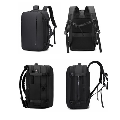 Σακίδιο πλάτης vacuum Tsa Lock με ζυγαριά 36L Laptop 17,3” Bange 1909-8 μαύρο