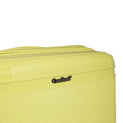 Βαλίτσες Σκληρή (σέτ 3 τεμαχίων) Cardinal (PP) 2019 lemon Yellow Βαλίτσες Σκληρή (σέτ 3 τεμαχίων) Cardinal (PP) 2019 lemon Yellow