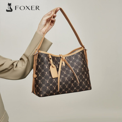 Γυναικεία Τσάντα PVC Χιαστί Ώμου Foxer 9151164F καφέ Γυναικεία Τσάντα PVC Χιαστί Ώμου Foxer 9151164F καφέ