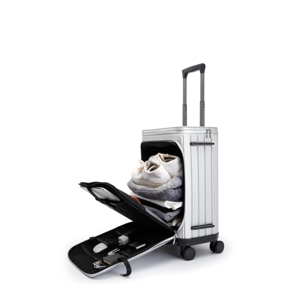 Βαλίτσα Premium Collection Laptop χειραποσκευή καμπίνας Bange YL200 ασημί Βαλίτσα Premium Collection Laptop χειραποσκευή καμπίνας Bange YL200 ασημί