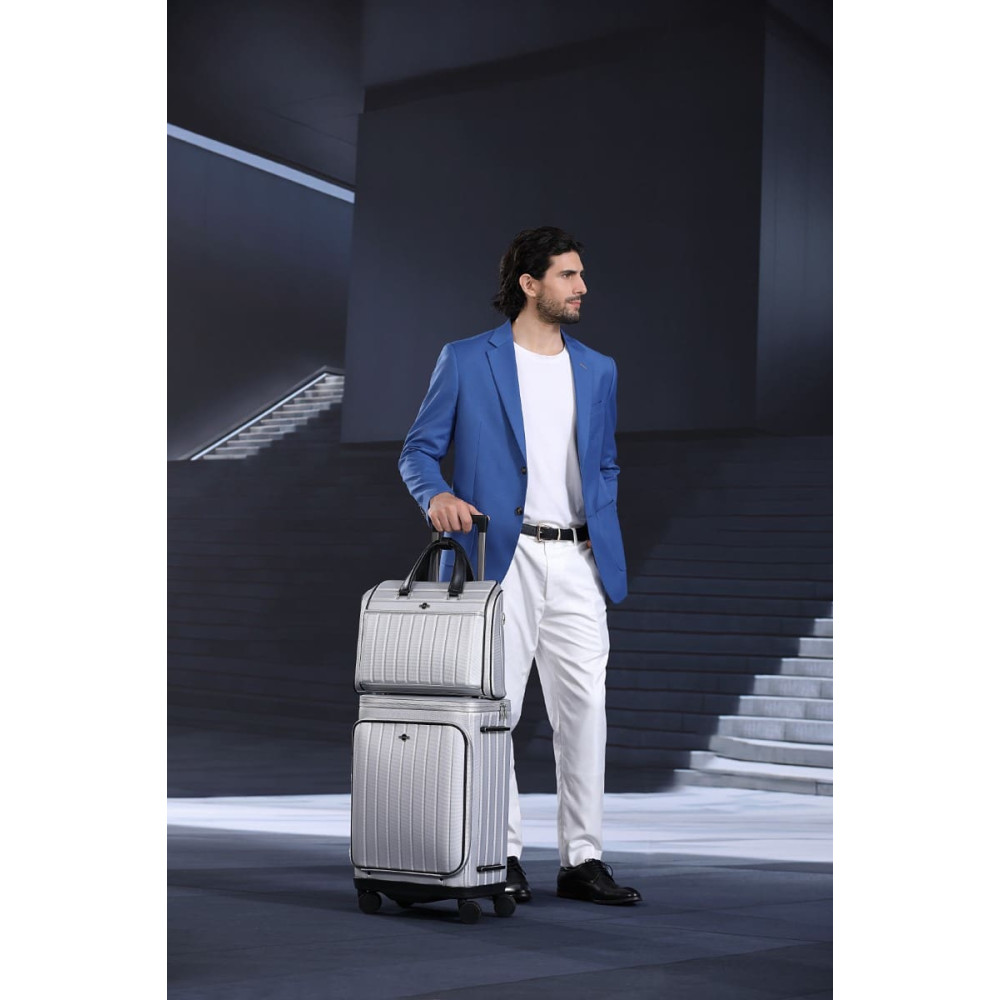 Βαλίτσα Premium Collection Laptop χειραποσκευή καμπίνας Bange YL200 ασημί Βαλίτσα Premium Collection Laptop χειραποσκευή καμπίνας Bange YL200 ασημί