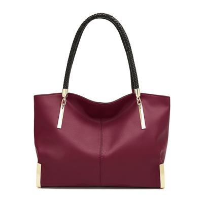 Δερμάτινη Γυναικεία Τσάντα Shopper &#039;Ωμου Foxer 938032F red