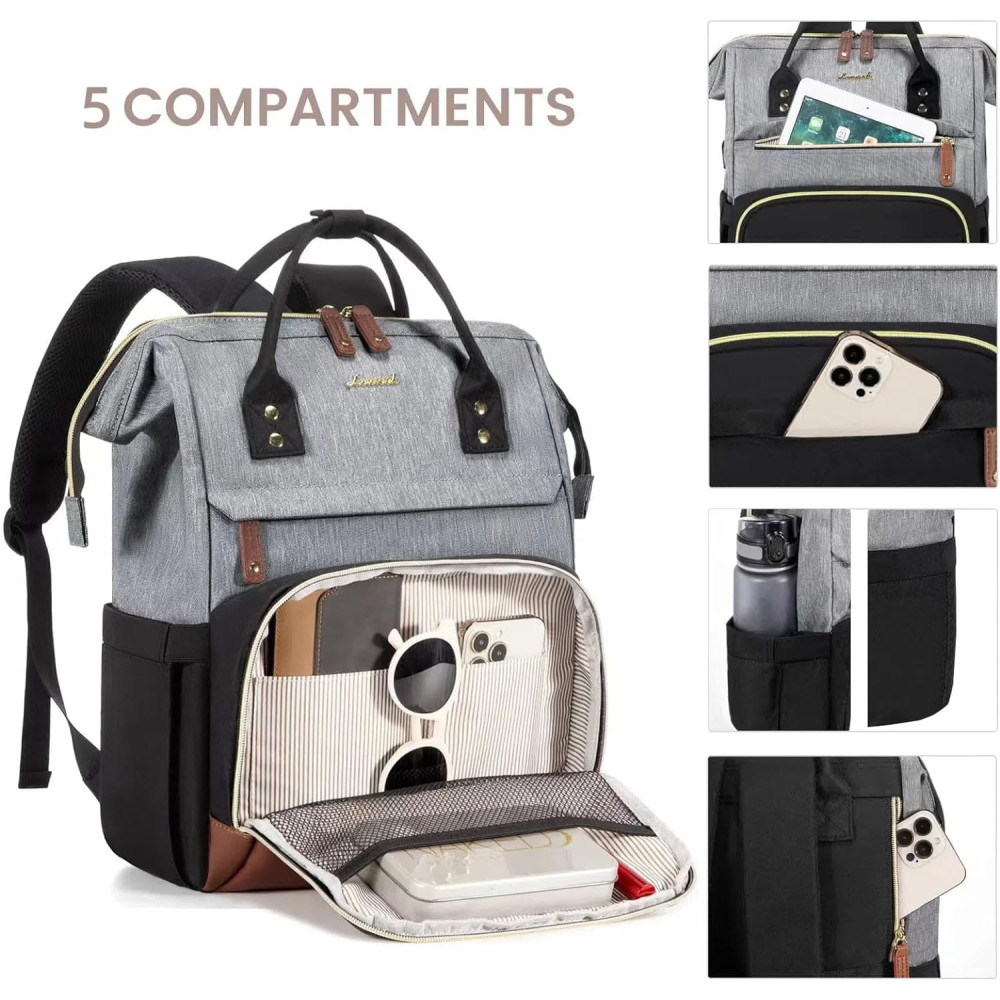 Γυναικείο Σακίδιο Φορητού Υπολογιστή Lovevook 15,6'' MB2046 Grey/black