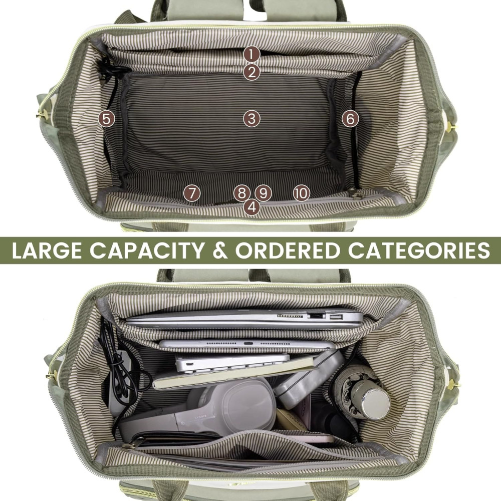 Γυναικείο Σακίδιο Φορητού Υπολογιστή Lovevook 15,6'' MB2046 Beige/light green