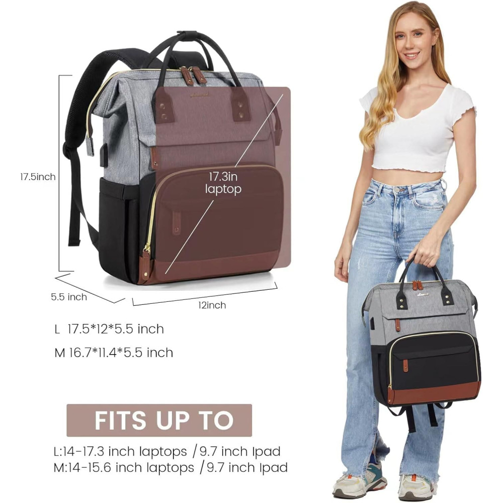 Γυναικείο Σακίδιο Φορητού Υπολογιστή Lovevook 15,6'' MB2046 Grey/black