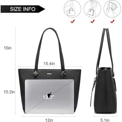 Γυναικεία τσάντα ώμου φορητού υπολογιστή  Lovevook 13,3'' WB0976-L black