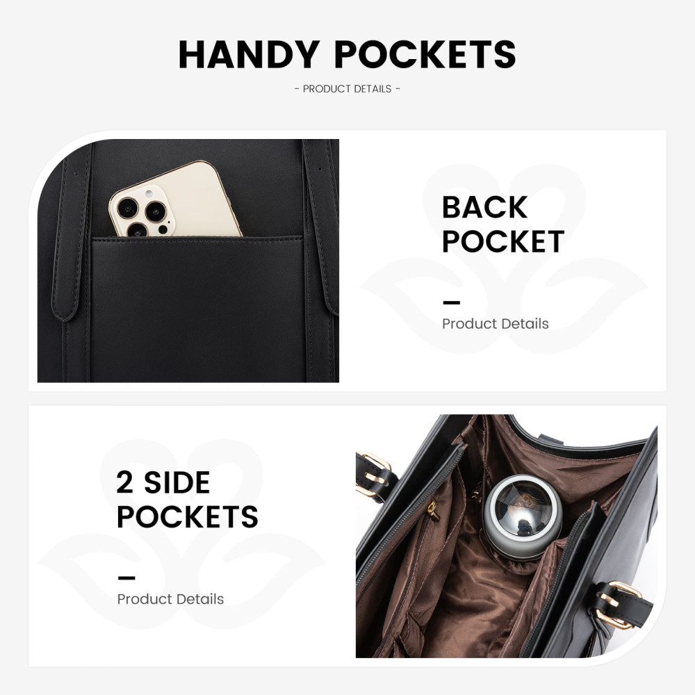 Γυναικείο σετ τσάντας ώμου/χειρός φορητού υπολογιστή  Lovevook 15,6'' WB2038 black