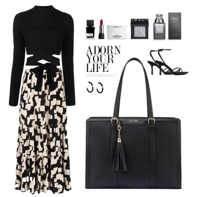 Γυναικείο σετ τσάντας ώμου/χειρός φορητού υπολογιστή  Lovevook 15,6'' WB2038 black