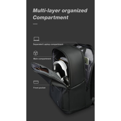 Σακίδιο πλάτης 29L Laptop 15,6” Bange 3057 μαύρο Σακίδιο πλάτης 29L Laptop 15,6” Bange 3057 μαύρο