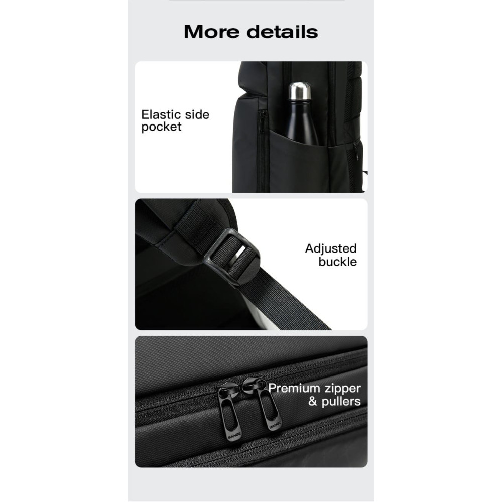 Σακίδιο πλάτης 27L Laptop 15,6” Bange 3065 μαύρο Σακίδιο πλάτης 27L Laptop 15,6” Bange 3065 μαύρο