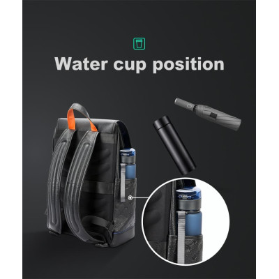 Σακίδιο πλάτης Δερμάτινο 20L Laptop 15,6” Bopai 61-128811 μαύρο Σακίδιο πλάτης Δερμάτινο 20L Laptop 15,6” Bopai 61-128811 μαύρο