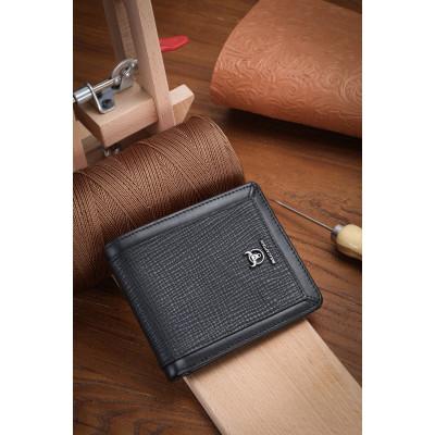 Δερμάτινο πορτοφόλι Bull Captain QB07 new μαύρο