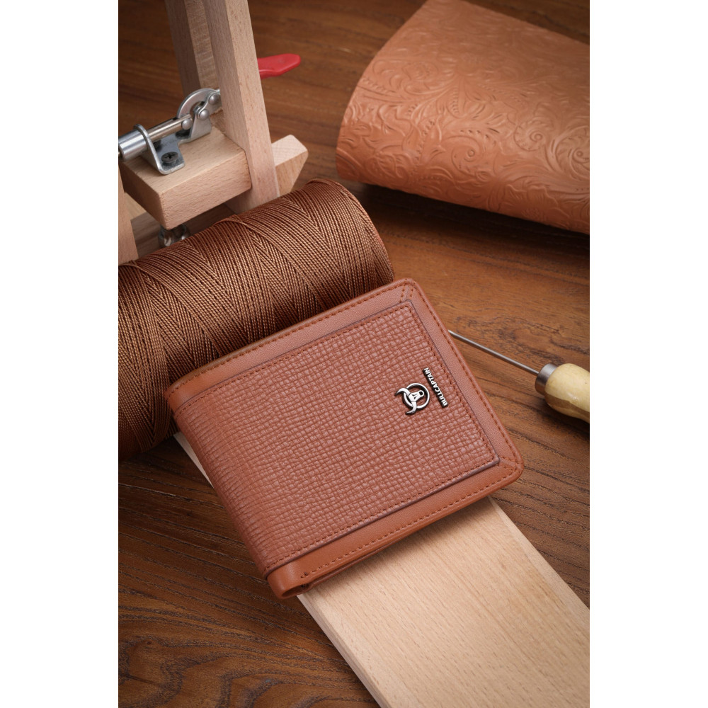 Δερμάτινο πορτοφόλι Bull Captain QB07 new καφέ