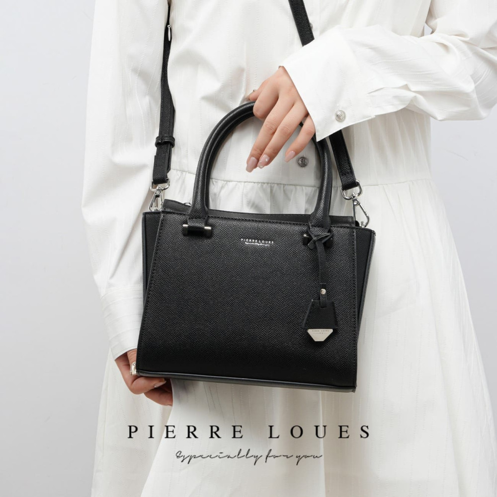 Γυναικεία Τσάντα Xειρός Χιαστί Pierre Loues PL615-14-A86 μαύρο Γυναικεία Τσάντα Xειρός Χιαστί Pierre Loues PL615-14-A86 μαύρο