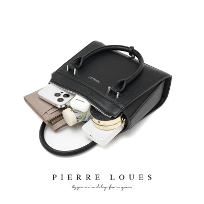 Γυναικεία Τσάντα Xειρός Χιαστί Pierre Loues PL615-14-A86 μαύρο Γυναικεία Τσάντα Xειρός Χιαστί Pierre Loues PL615-14-A86 μαύρο