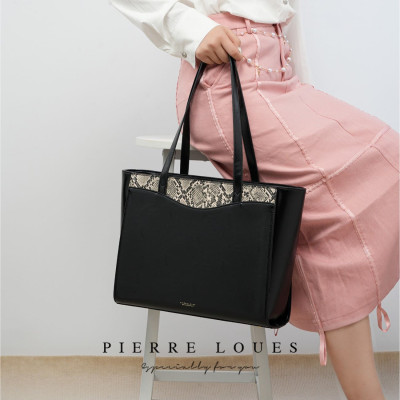Γυναικεία Τσάντα Shopper Χειρός Pierre Loues PL615-40 μαύρο Γυναικεία Τσάντα Shopper Χειρός Pierre Loues PL615-40 μαύρο
