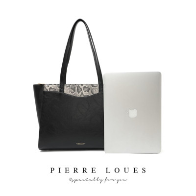 Γυναικεία Τσάντα Shopper Χειρός Pierre Loues PL615-40 μαύρο Γυναικεία Τσάντα Shopper Χειρός Pierre Loues PL615-40 μαύρο