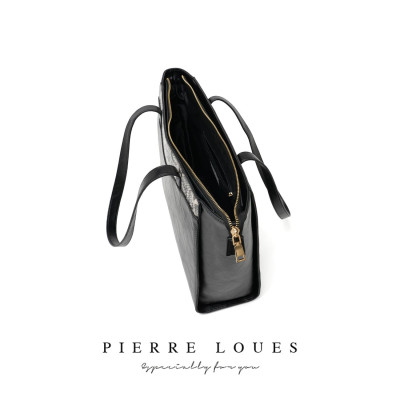 Γυναικεία Τσάντα Shopper Χειρός Pierre Loues PL615-40 μαύρο Γυναικεία Τσάντα Shopper Χειρός Pierre Loues PL615-40 μαύρο
