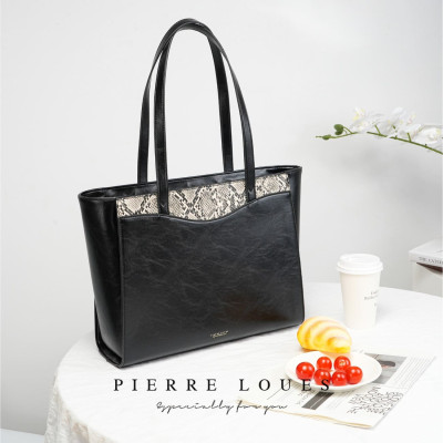 Γυναικεία Τσάντα Shopper Χειρός Pierre Loues PL615-40 μαύρο Γυναικεία Τσάντα Shopper Χειρός Pierre Loues PL615-40 μαύρο