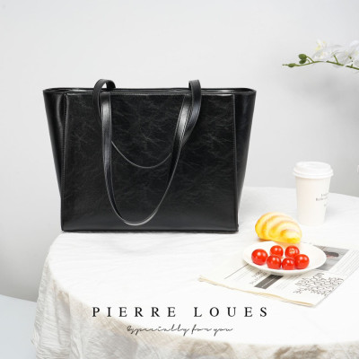 Γυναικεία Τσάντα Shopper Χειρός Pierre Loues PL615-40 μαύρο Γυναικεία Τσάντα Shopper Χειρός Pierre Loues PL615-40 μαύρο