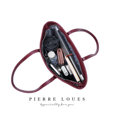 Γυναικεία Τσάντα Ώμου Shopper Pierre Loues PL914-105 μπορντό Γυναικεία Τσάντα Ώμου Shopper Pierre Loues PL914-105 μπορντό