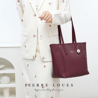 Γυναικεία Τσάντα Ώμου Shopper Pierre Loues PL914-105 μπορντό Γυναικεία Τσάντα Ώμου Shopper Pierre Loues PL914-105 μπορντό