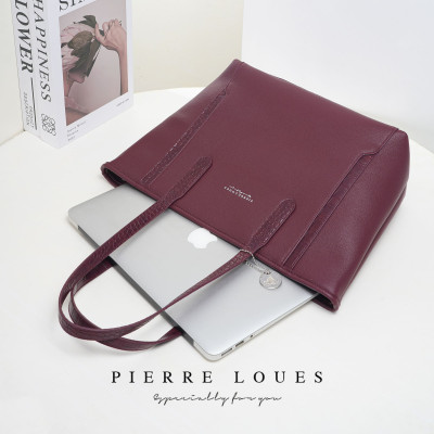 Γυναικεία Τσάντα Ώμου Shopper Pierre Loues PL914-105 μπορντό Γυναικεία Τσάντα Ώμου Shopper Pierre Loues PL914-105 μπορντό