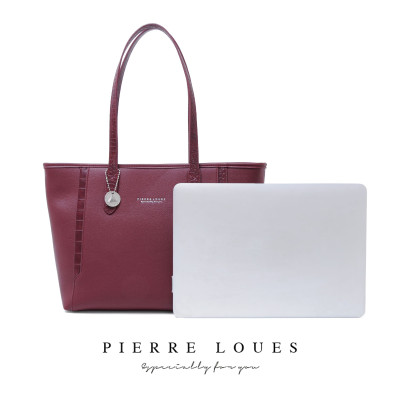 Γυναικεία Τσάντα Ώμου Shopper Pierre Loues PL914-105 μπορντό Γυναικεία Τσάντα Ώμου Shopper Pierre Loues PL914-105 μπορντό