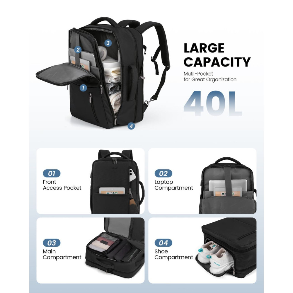 Σακίδιο Πλάτης Καμπίνας 40L με USB 17,3 Σακίδιο Πλάτης Καμπίνας 40L με USB 17,3