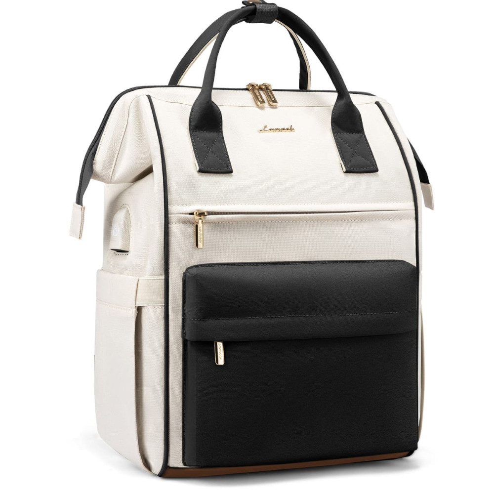 Γυναικείο Σακίδιο με USB Lovevook 15,6'' MB2146 beige/black Γυναικείο Σακίδιο με USB Lovevook 15,6'' MB2146 beige/black