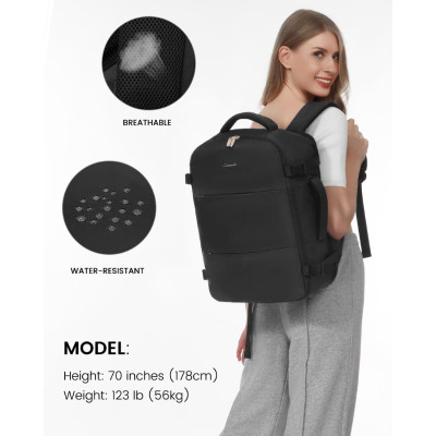 Σακίδιο Χειραποσκευής αεροπλάνου 40L 17,3" MB2205 black