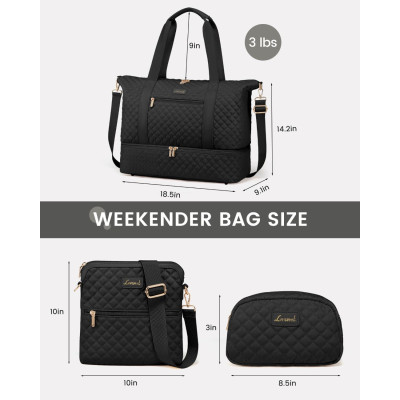 Σετ Σάκος ταξιδιού νεσεσέρ τσάντα 40 L Lovevook UB3012 black Σετ Σάκος ταξιδιού νεσεσέρ τσάντα 40 L Lovevook UB3012 black
