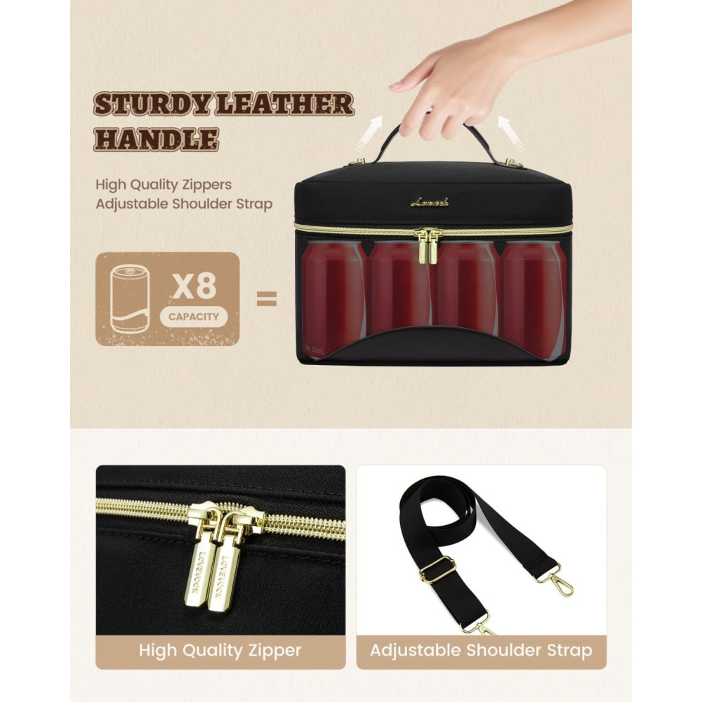 Lunch Bag Ισοθερμική τσάντα Lovevook UB3225 black Lunch Bag Ισοθερμική τσάντα Lovevook UB3225 black