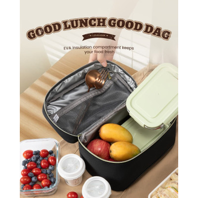 Lunch Bag Ισοθερμική τσάντα Lovevook UB3225 beige/black Lunch Bag Ισοθερμική τσάντα Lovevook UB3225 beige/black