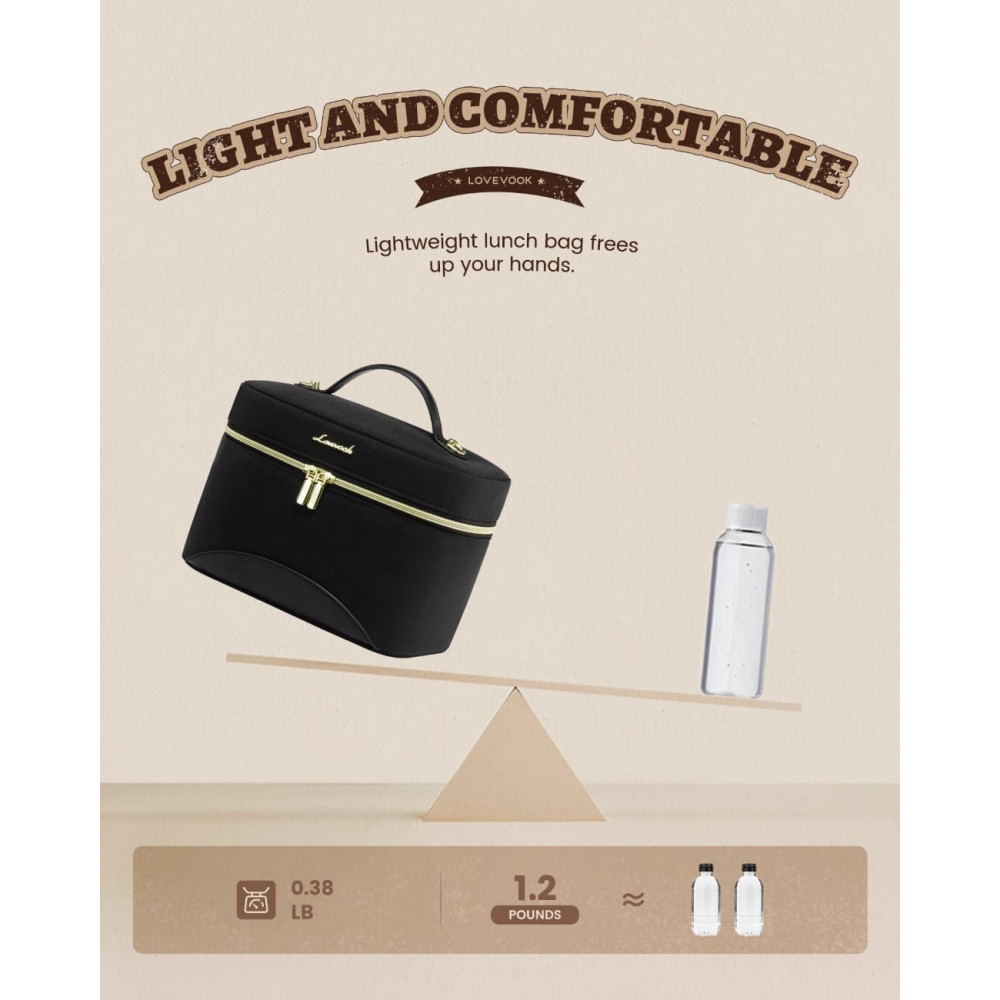 Lunch Bag Ισοθερμική τσάντα Lovevook UB3225 black Lunch Bag Ισοθερμική τσάντα Lovevook UB3225 black