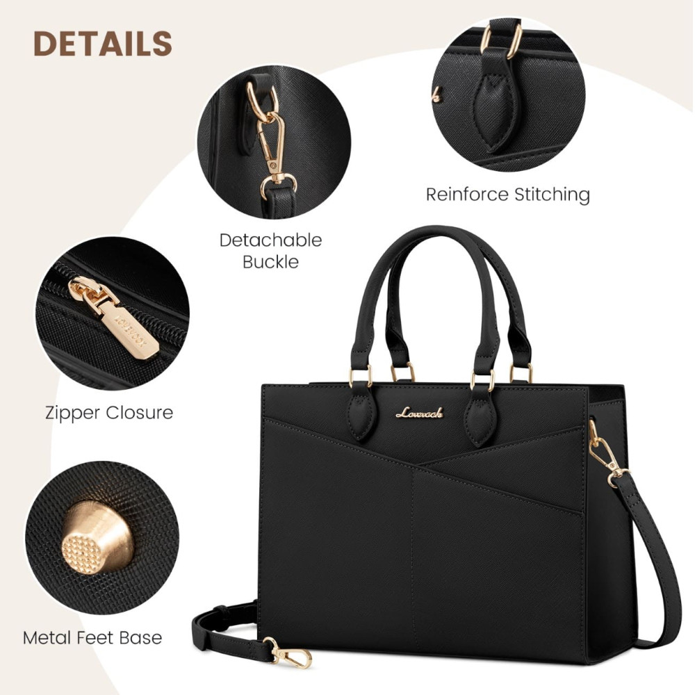 Γυναικεία τσάντα χειρός Lovevook 16'' WB3166 black Γυναικεία τσάντα χειρός Lovevook 16'' WB3166 black