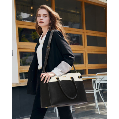 Γυναικείο σετ τσάντας χιαστί/χειρός Lovevook 16'' WB3230 black/beige Γυναικείο σετ τσάντας χιαστί/χειρός Lovevook 16'' WB3230 black/beige