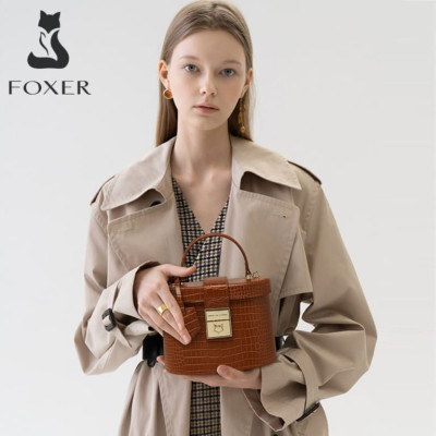 SUPER ΠΡΟΣΦΟΡΑΓυναικεία Τσάντα PVC Χιαστί/Χειρός Foxer 986069F καφέ