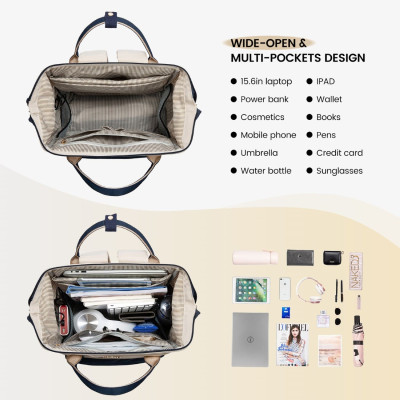Σακίδιο Επαγγελματικό Γυναικείο Lovevook 15,6'' MB2020 beige/khaki Σακίδιο Επαγγελματικό Γυναικείο Lovevook 15,6'' MB2020 beige/khaki
