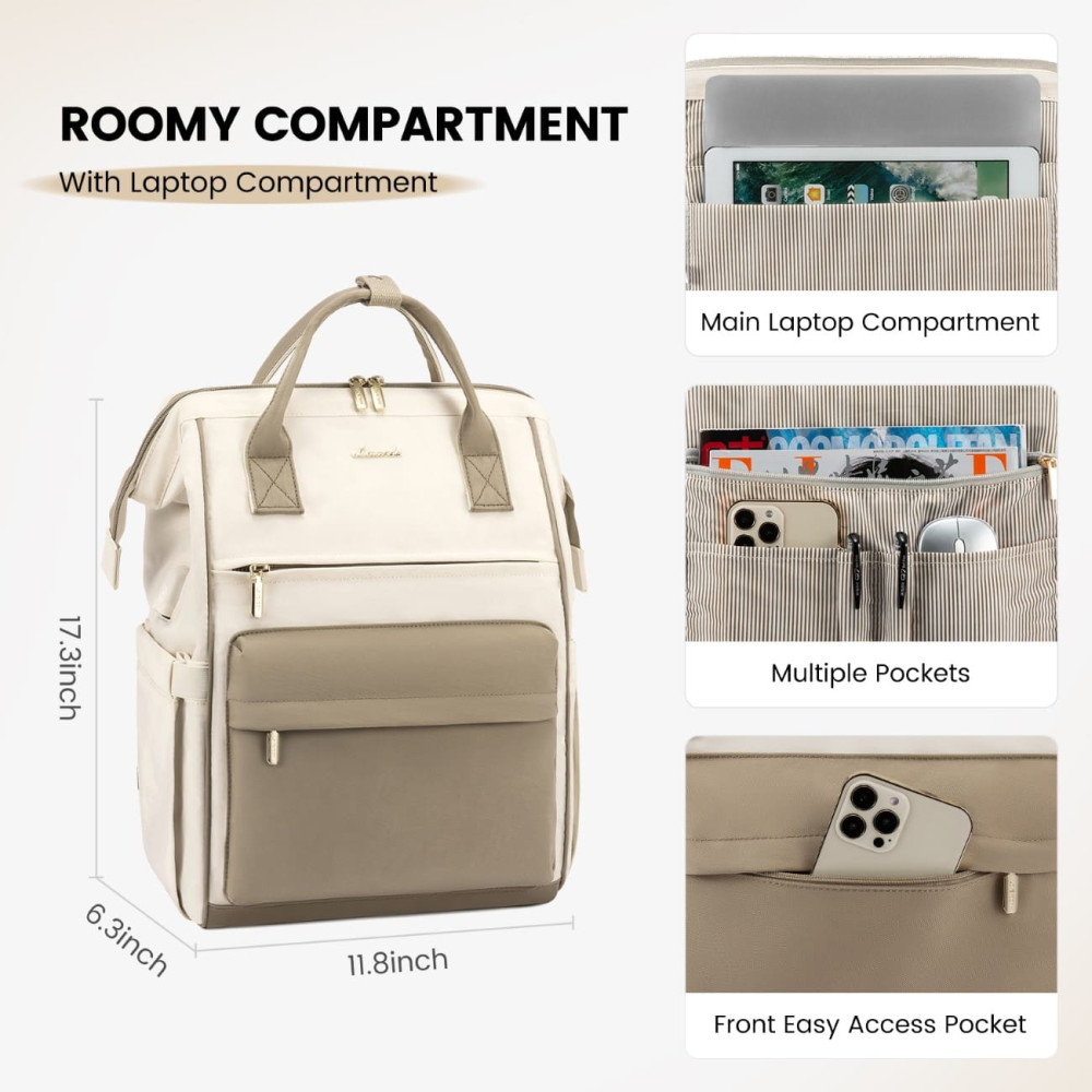 Σακίδιο Επαγγελματικό Γυναικείο Lovevook 15,6'' MB2020 beige/khaki Σακίδιο Επαγγελματικό Γυναικείο Lovevook 15,6'' MB2020 beige/khaki