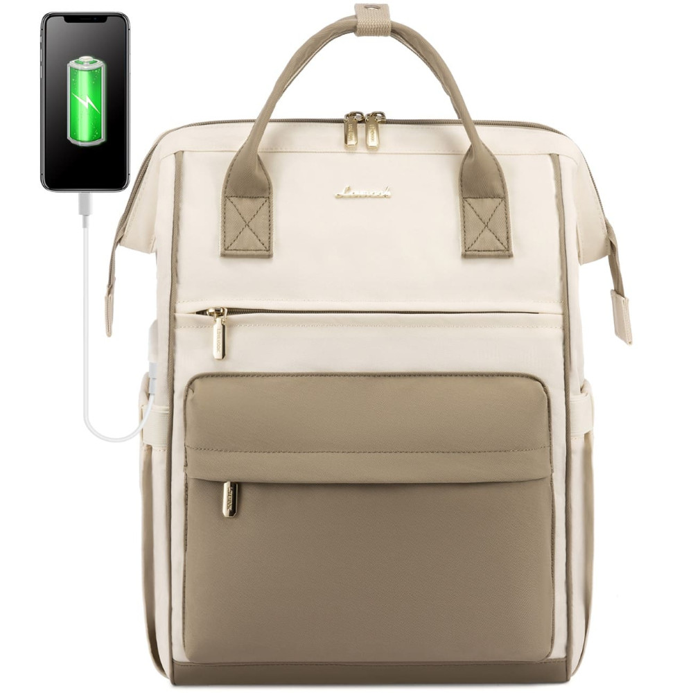 Σακίδιο Επαγγελματικό Γυναικείο Lovevook 15,6'' MB2020 beige/khaki Σακίδιο Επαγγελματικό Γυναικείο Lovevook 15,6'' MB2020 beige/khaki