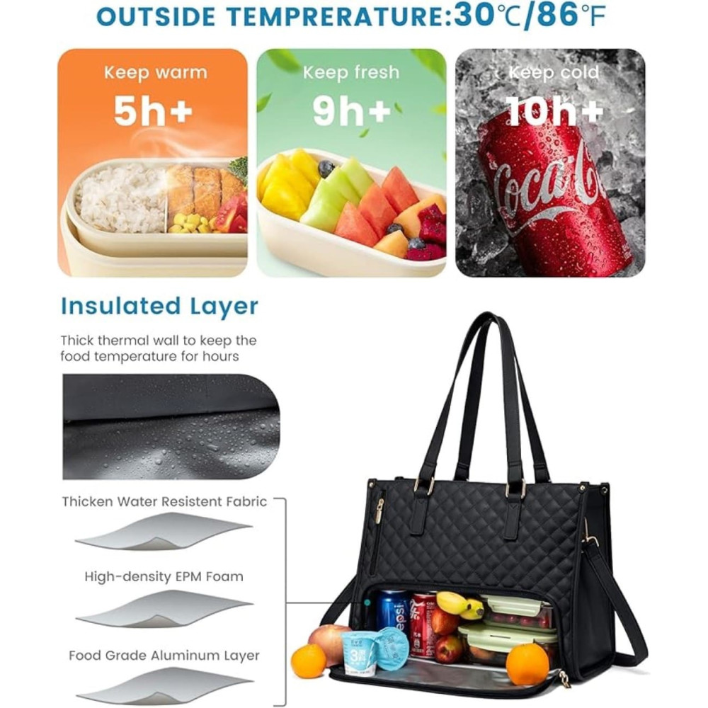 Γυναικεία Τσάντα Φαγητού & Laptop Lovevook 15,6'' WB2033 black Γυναικεία Τσάντα Φαγητού & Laptop Lovevook 15,6'' WB2033 black