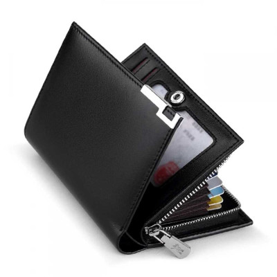 Δερμάτινο Ανδρικό πορτοφόλι William Polo 218 black Δερμάτινο Ανδρικό πορτοφόλι William Polo 218 black