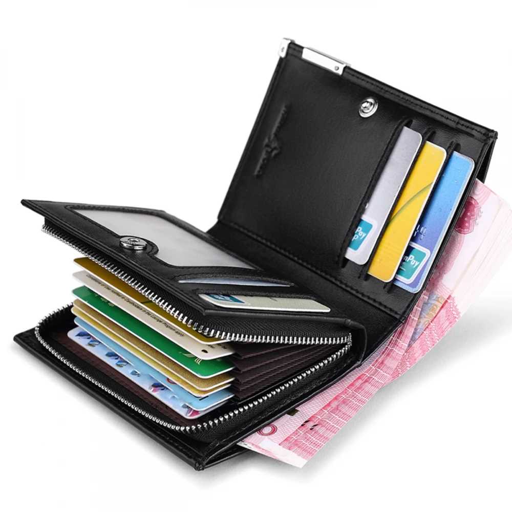 Δερμάτινο Ανδρικό πορτοφόλι William Polo 218 black Δερμάτινο Ανδρικό πορτοφόλι William Polo 218 black