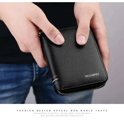 Δερμάτινο Ανδρικό πορτοφόλι William Polo 236 black Δερμάτινο Ανδρικό πορτοφόλι William Polo 236 black