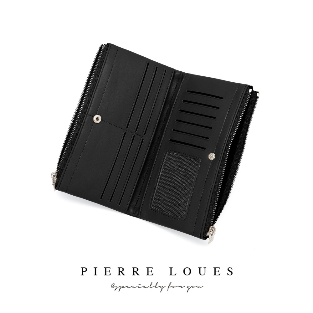 Γυναικείο πορτοφόλι Pierre Loues B662-3 μαύρο Γυναικείο πορτοφόλι Pierre Loues B662-3 μαύρο