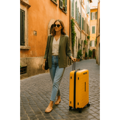 Βαλίτσα Μεγάλη με Ρόδες Ταξιδιού Caterpillar 84900-42