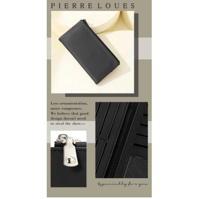 Γυναικείο πορτοφόλι Pierre Loues B662-3 μαύρο Γυναικείο πορτοφόλι Pierre Loues B662-3 μαύρο