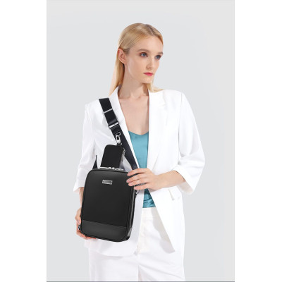Τσαντάκι ώμου χιαστί Premium Collection Bange QD751 μαύρο Τσαντάκι ώμου χιαστί Premium Collection Bange QD751 μαύρο